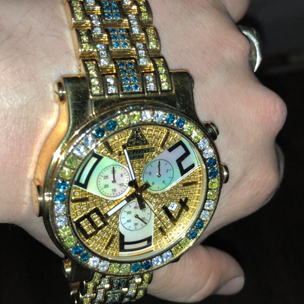 Men’s Techno JPM Multi Colored Diamond Watch